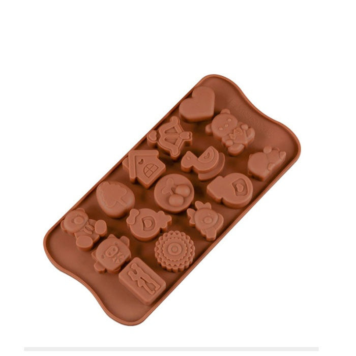 Silicone Chocolate Brown Love Heart Mold Gift Box
