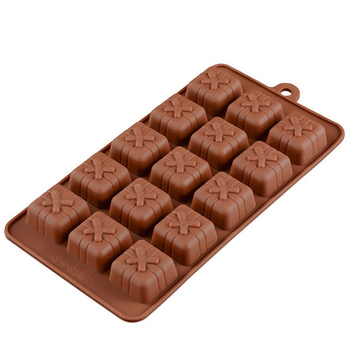 Silicone Chocolate Brown Love Heart Mold Gift Box