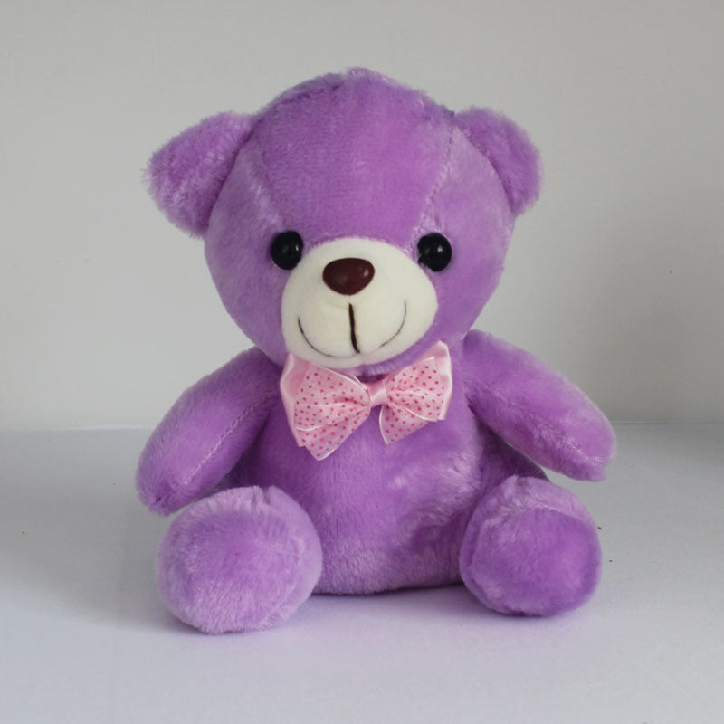 Colorful Luminous Teddy Bear Little White Bear Doll Doll Plush Toy