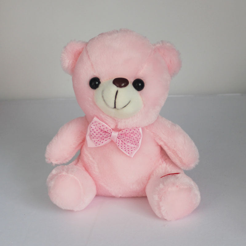 Colorful Luminous Teddy Bear Little White Bear Doll Doll Plush Toy