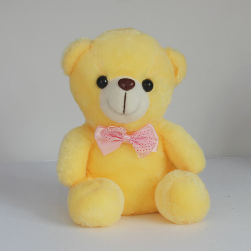 Colorful Luminous Teddy Bear Little White Bear Doll Doll Plush Toy