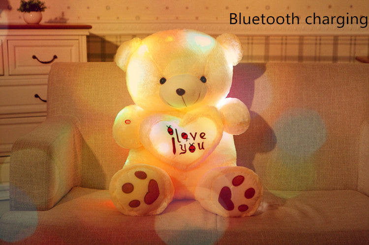 Children's Love Teddy Bear Valentine's Day Music Glowing Cuddle Bear