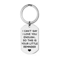 Couple Stainless Steel Keychain Engraved Characters