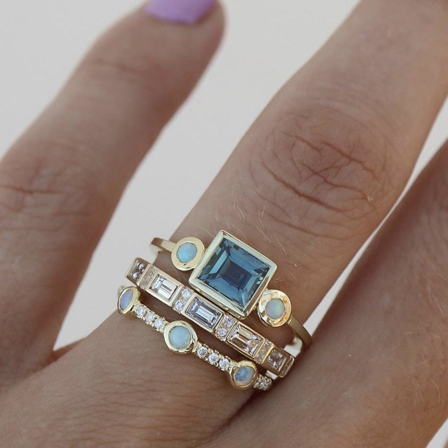 Women's Fashion Personalized Gemstone Ring