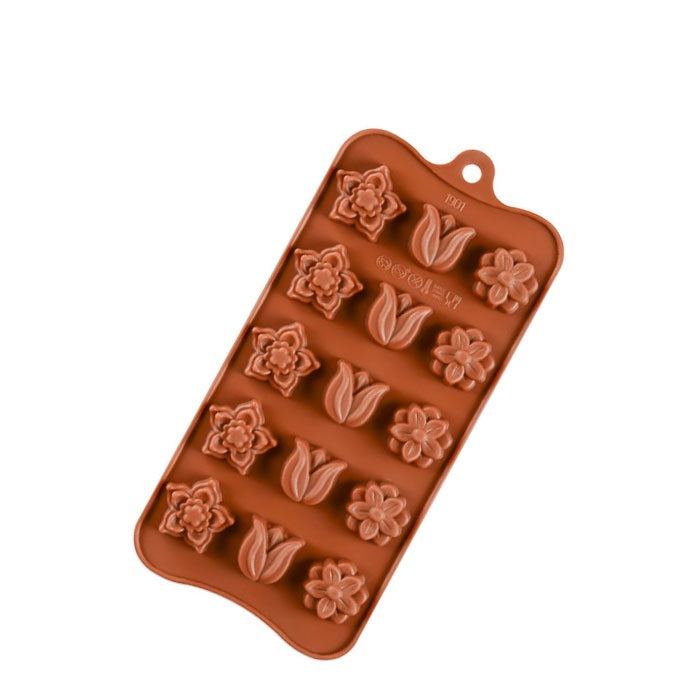 Silicone Chocolate Brown Love Heart Mold Gift Box