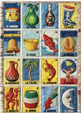 Mexican Loteria Card-themed Throw Blanket
