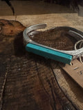 Bar Turquoise Cuff Bracelet