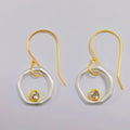 Irregular Circles Eardrops Rhinestone Sweet