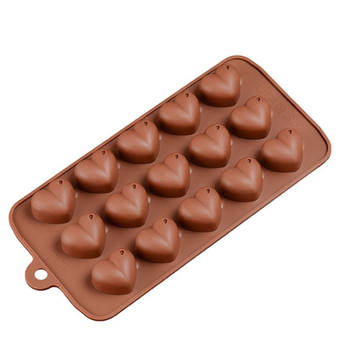 Silicone Chocolate Brown Love Heart Mold Gift Box