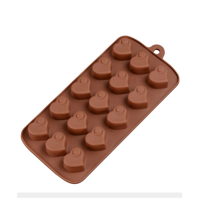 Silicone Chocolate Brown Love Heart Mold Gift Box