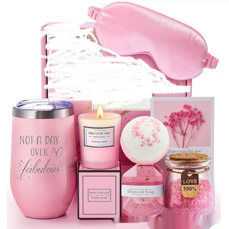 Aromatherapy Candle Bath Set Gift Box