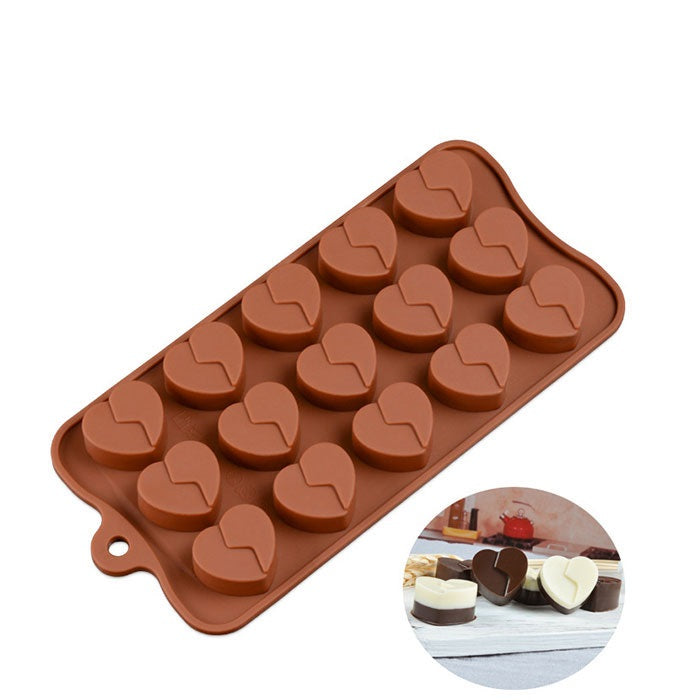 Silicone Chocolate Brown Love Heart Mold Gift Box