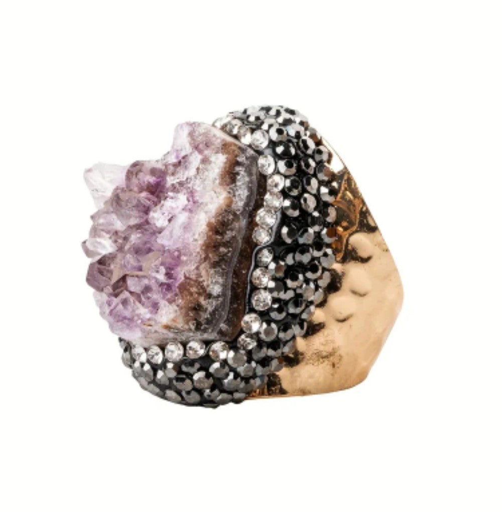 Raw Amethyst Ring