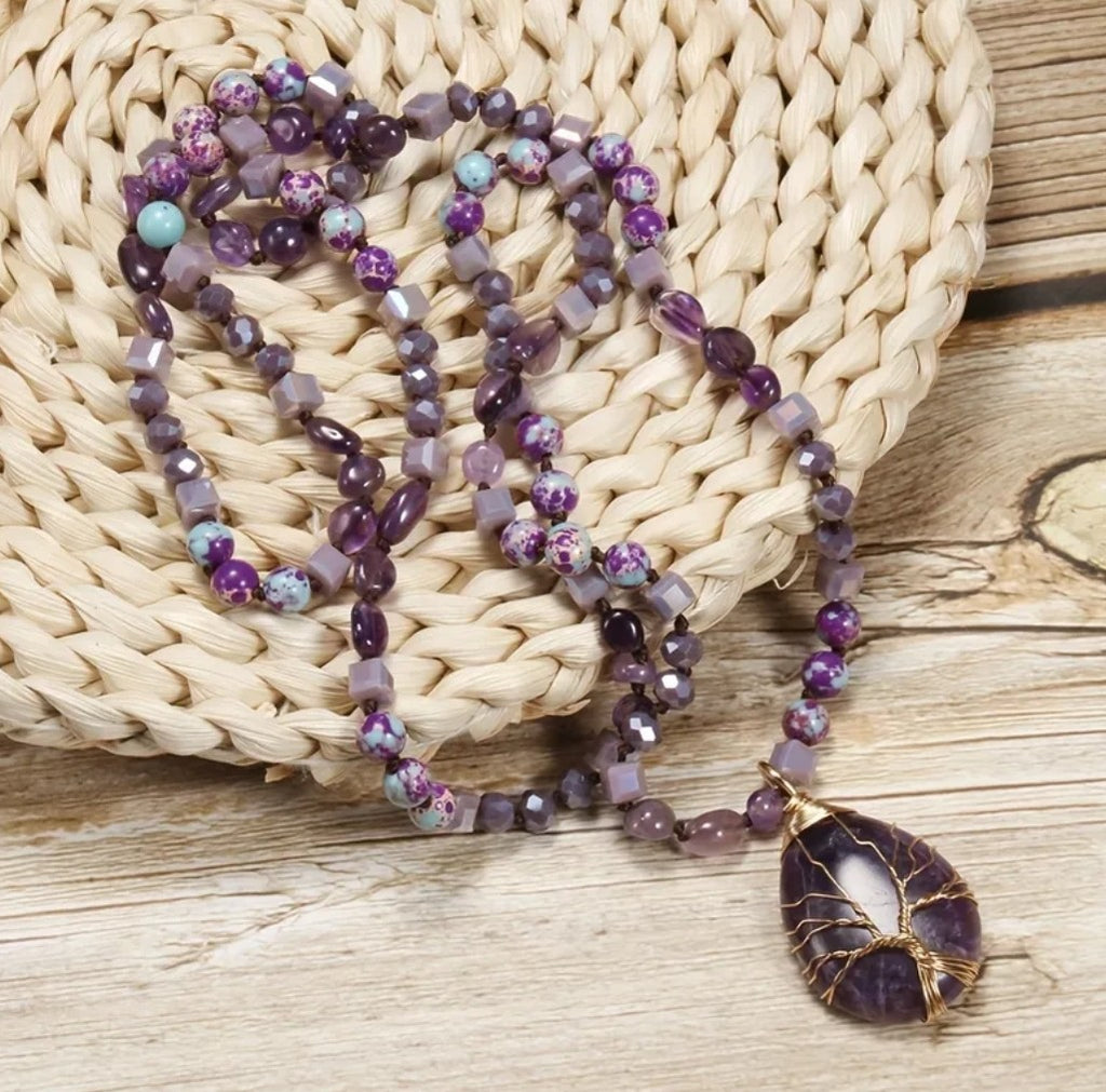 Tree of Life Amethyst Necklace