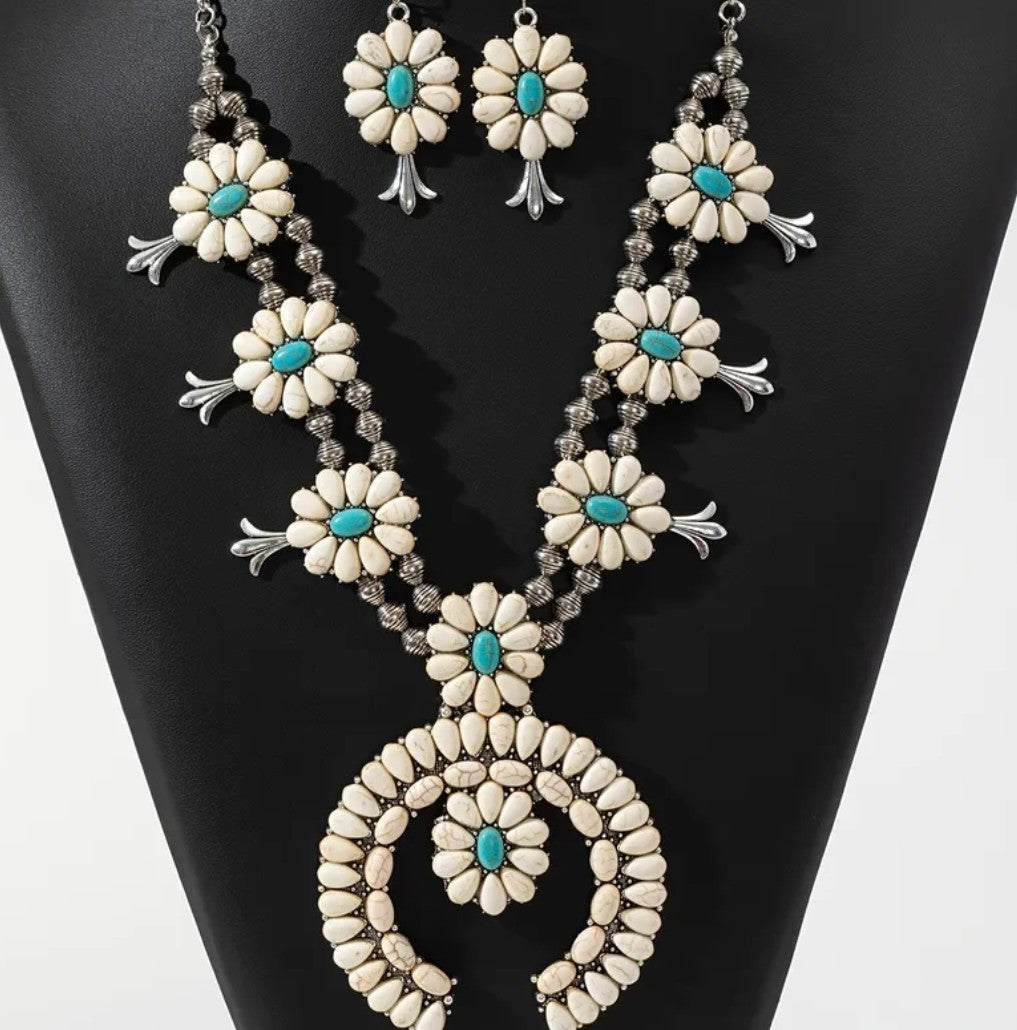 Iconic Southwestern Heritage in White & Turquoise