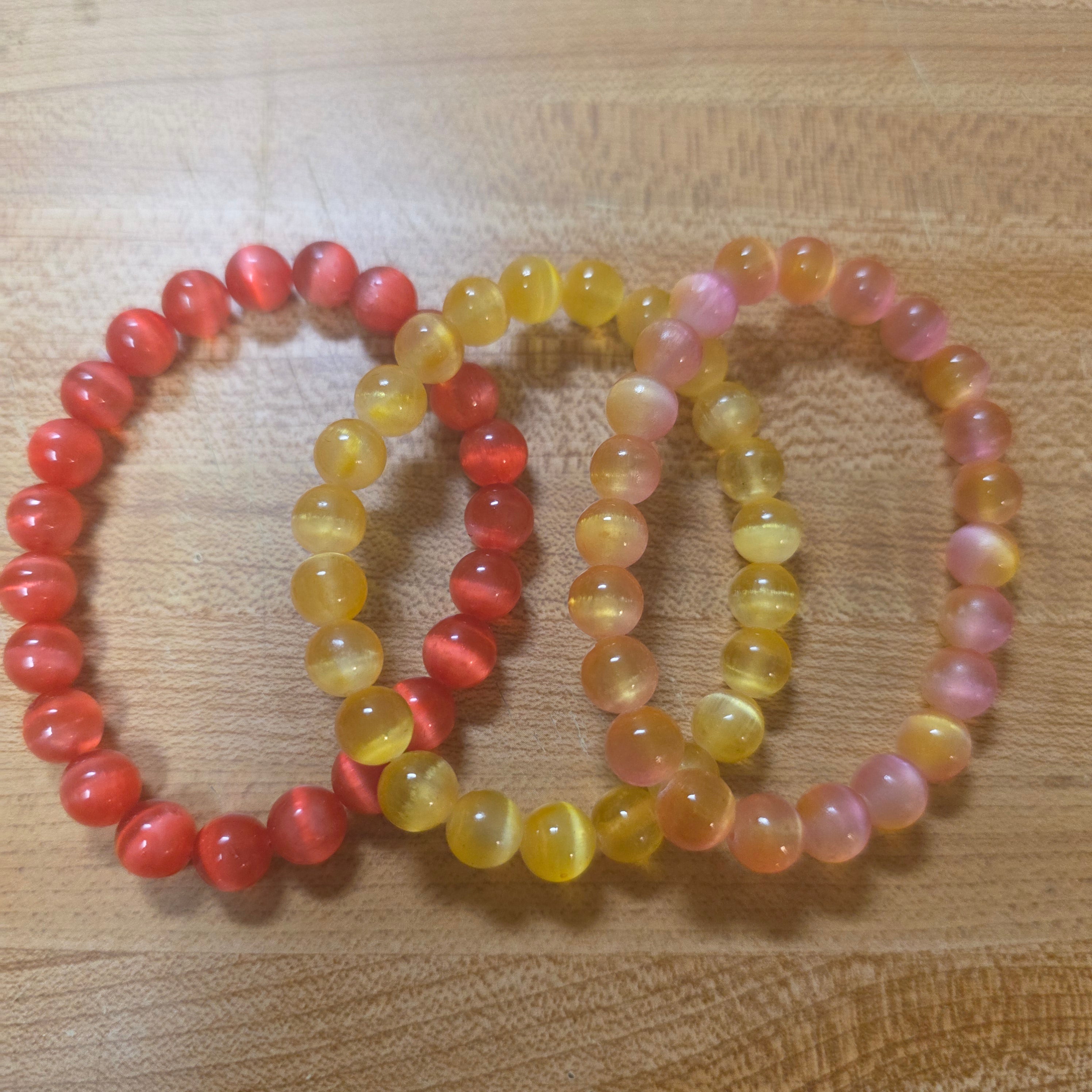 Rainbow Selenite Beads