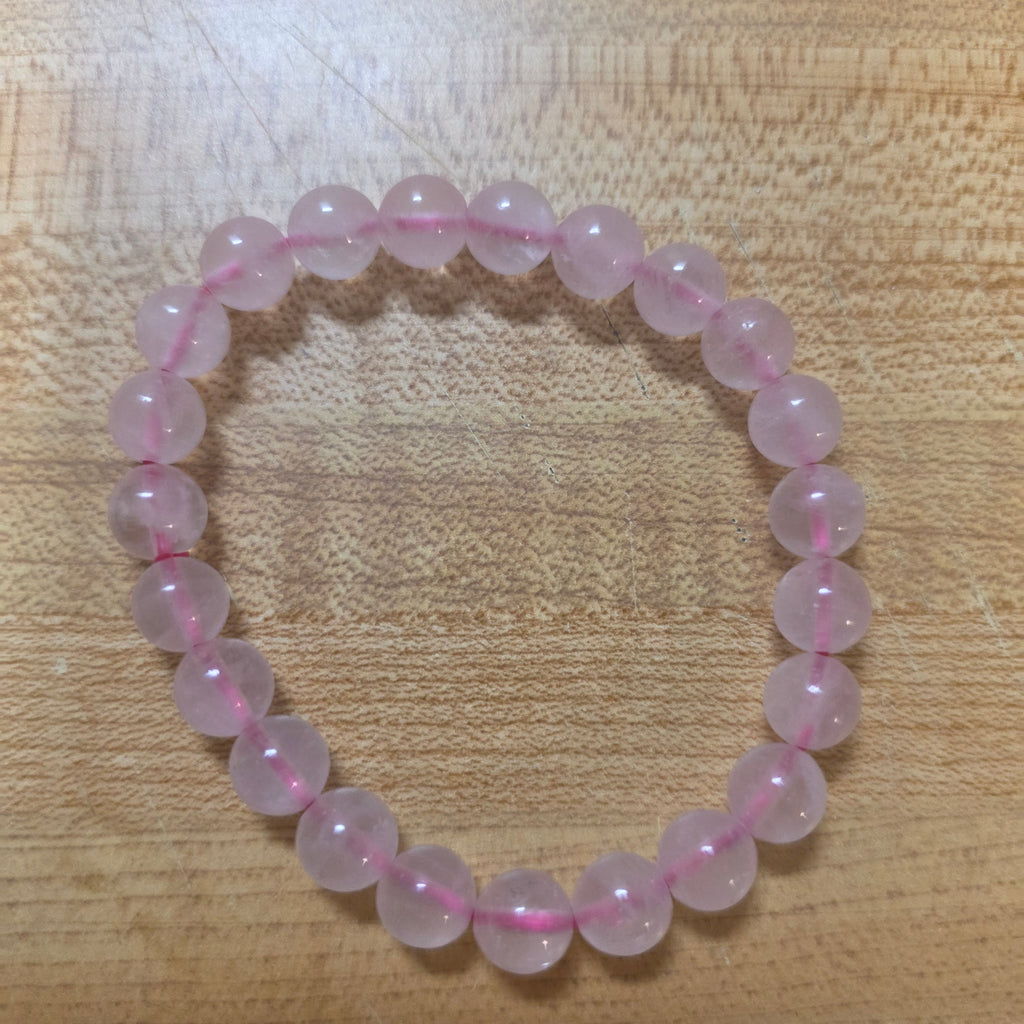 Rose quartz and heart shaped Hematite 💓