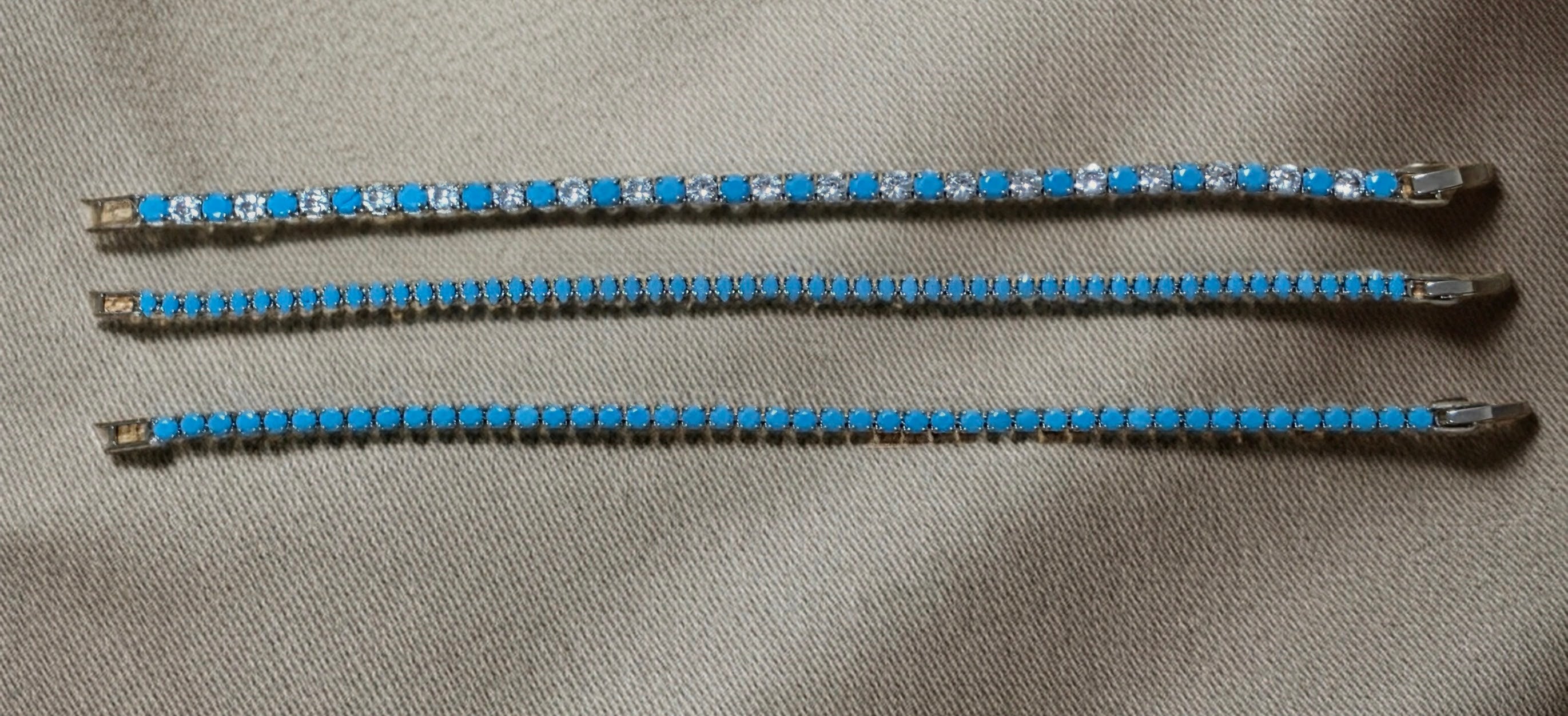 Turquoise Tennis Bracelet set