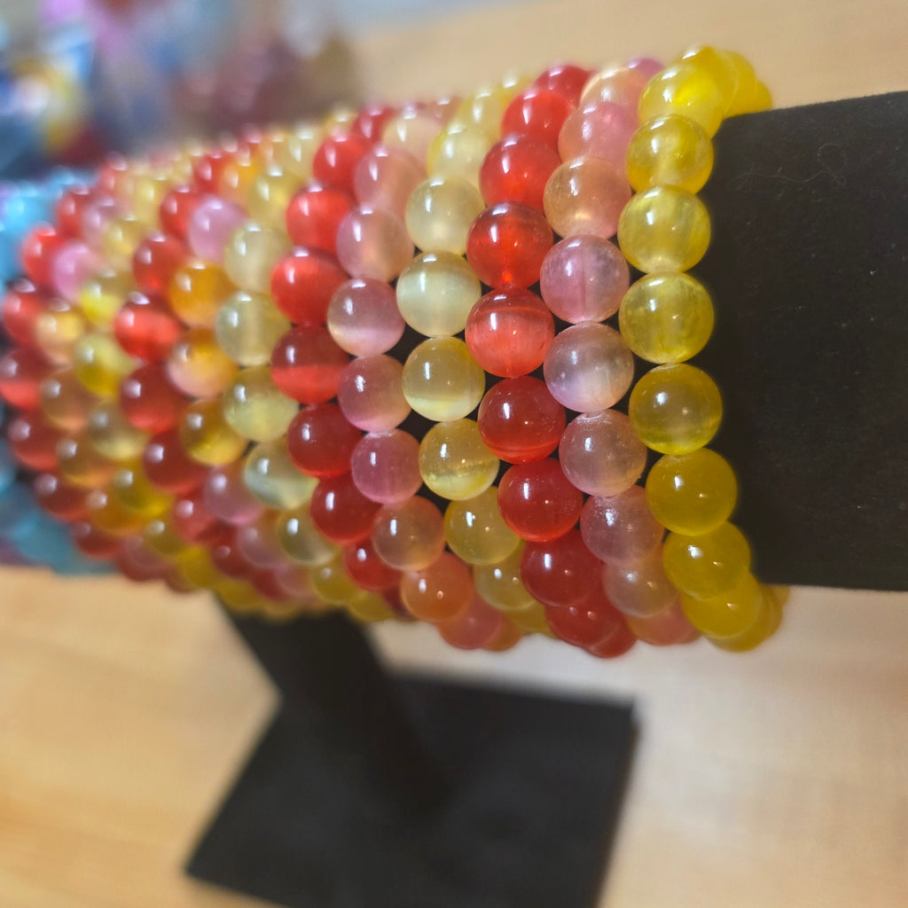 Rainbow Selenite Beads
