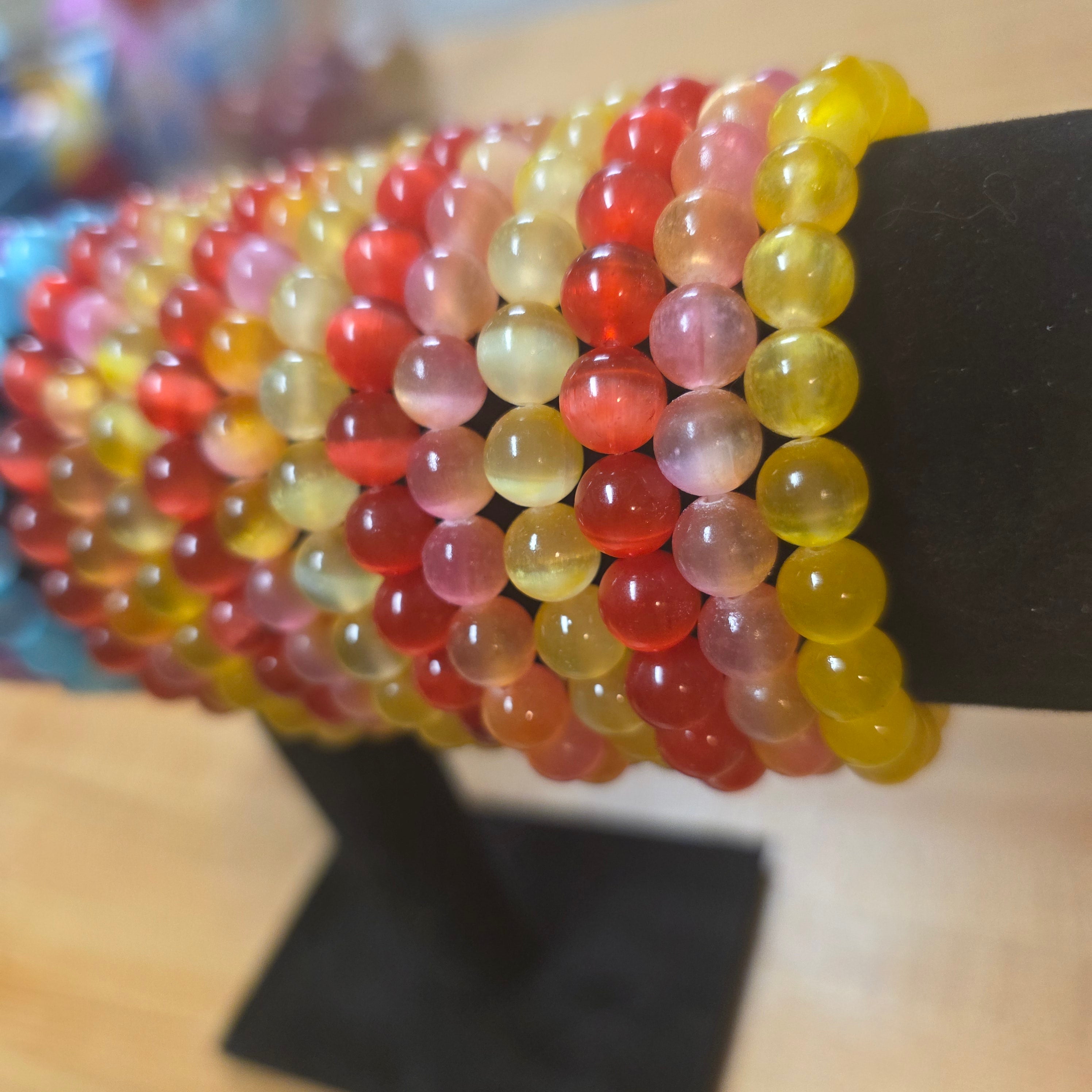 Rainbow Selenite Beads