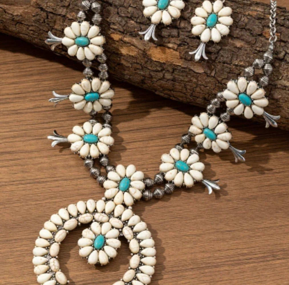 Iconic Southwestern Heritage in White & Turquoise
