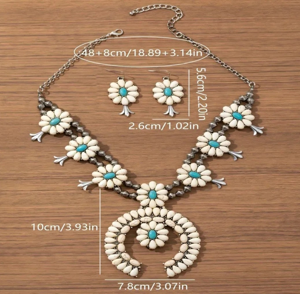 Iconic Southwestern Heritage in White & Turquoise