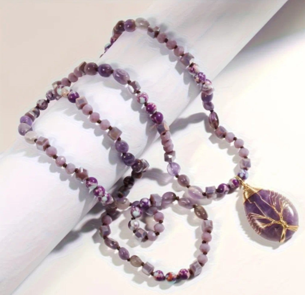 Tree of Life Amethyst Necklace