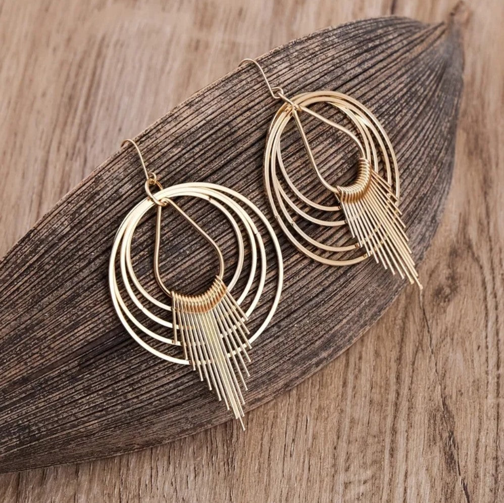 Geometric Circle Earrings