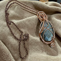 Golden sheen obsidian necklace