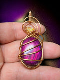 Rare Pink Labradorite Meets Raw Opal Magic