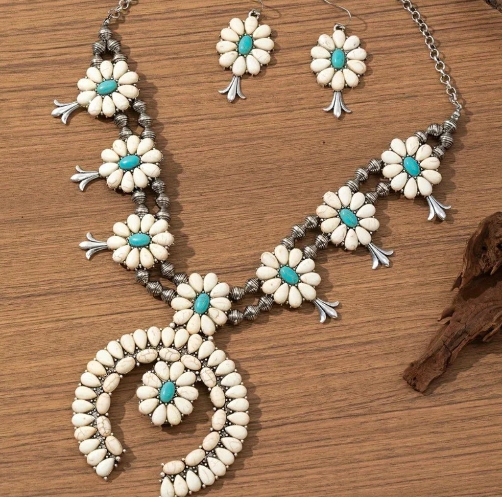 Iconic Southwestern Heritage in White & Turquoise