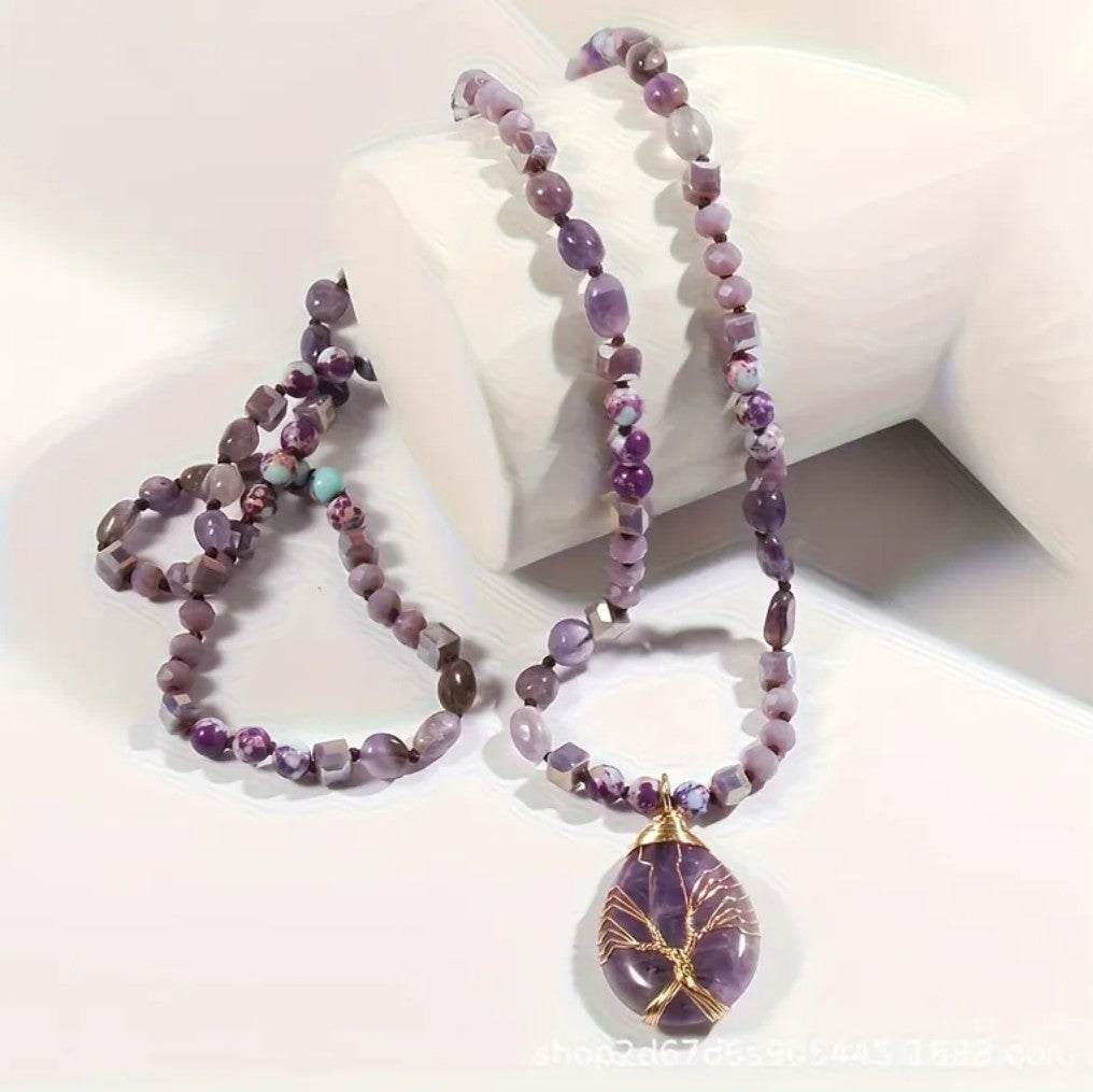 Tree of Life Amethyst Necklace