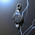 Scenic Moss Agate Pendant - Aquamarine & Moissanite Jewelry